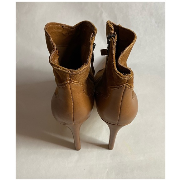 Sam Edelman Bradley Brown Leather Suede Booties - Picture 7 of 11